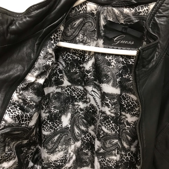 Guess Soft Genuine Leather Jacket - Picture 6 of 13